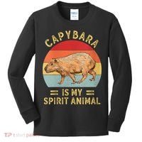 Capybara Is My Spirit Animal Kids Long Sleeve Shirt thumb 0