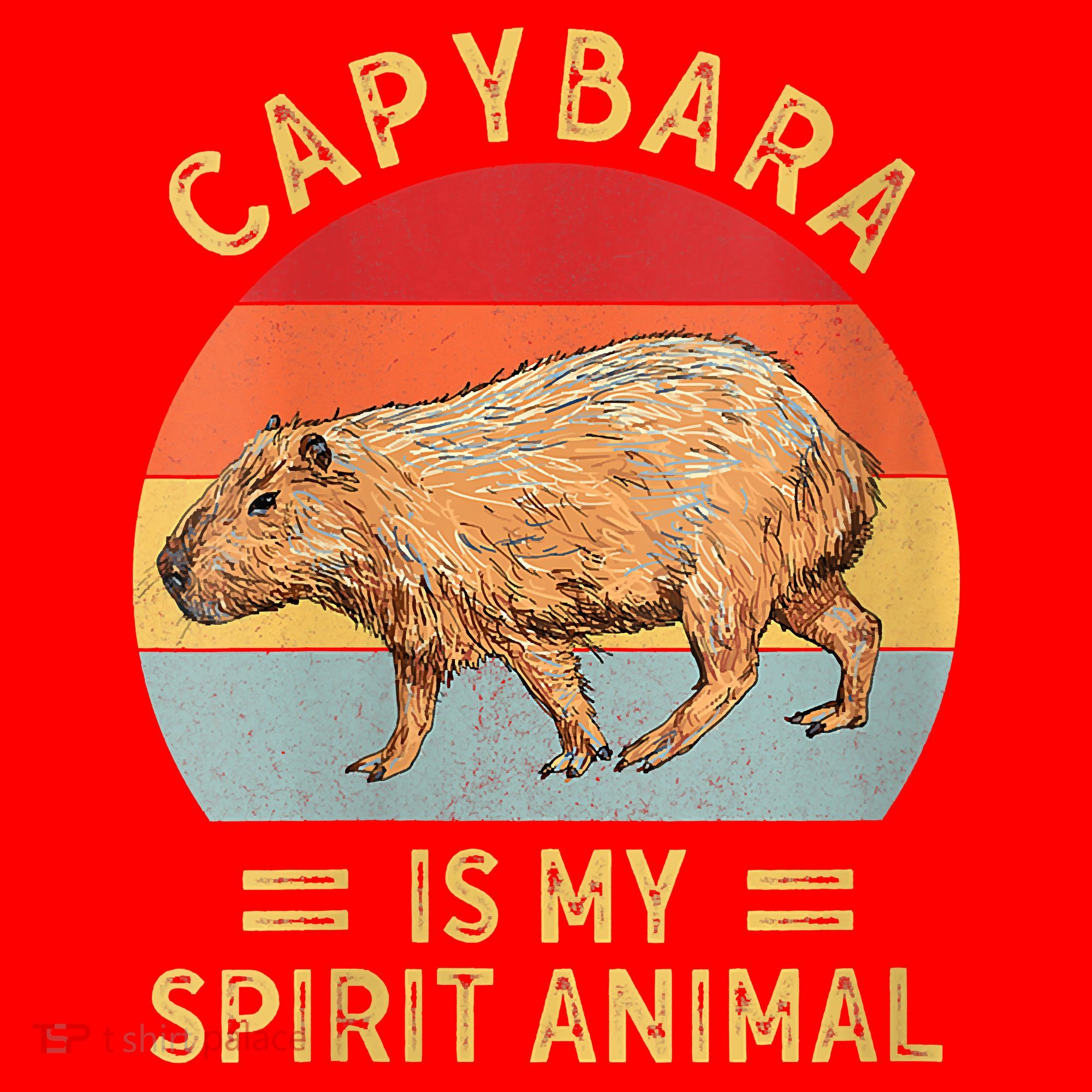 Capybara Is My Spirit Animal Santa Hat