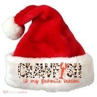 Crawfish Is My Favorite Season Cajun Leopard Lobster Gift Santa Hat thumb 0