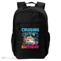 Cruising Into My 4th Birthday Trip Cruise Birthday Vacation Backpack thumb 0
