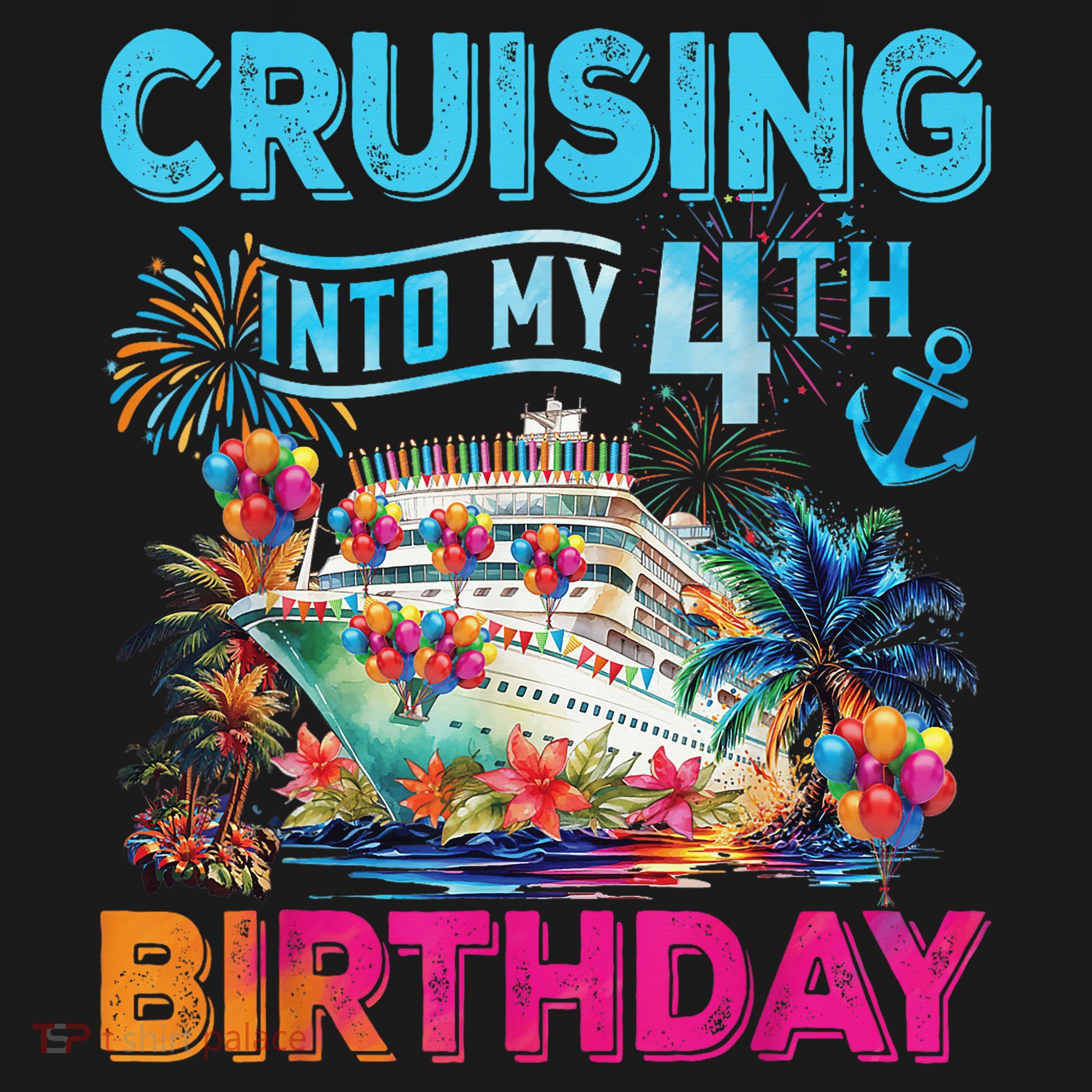 Cruising Into My 4th Birthday Trip Cruise Birthday Vacation Backpack