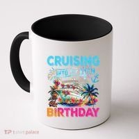 Cruising Into My 4th Birthday Trip Cruise Birthday Vacation Coffee Mug thumb 0
