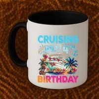 Cruising Into My 4th Birthday Trip Cruise Birthday Vacation Coffee Mug thumb 2