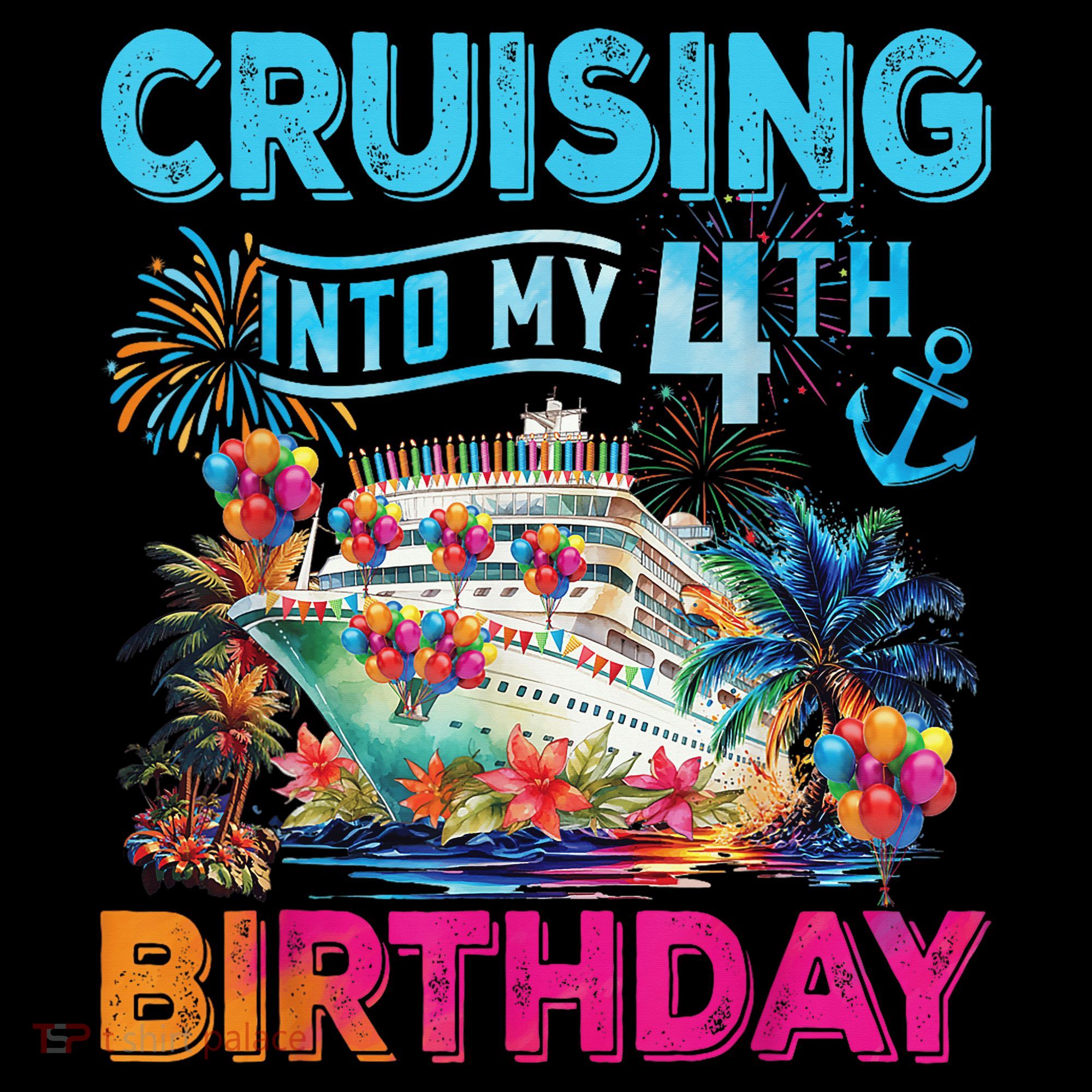 Cruising Into My 4th Birthday Trip Cruise Birthday Vacation Coffee Mug