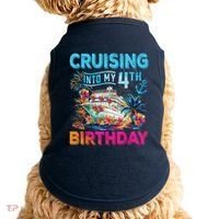 Cruising Into My 4th Birthday Trip Cruise Birthday Vacation Doggie Tank thumb 0