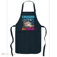 Cruising Into My 4th Birthday Trip Cruise Birthday Vacation Apron thumb 0