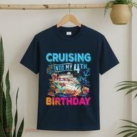 Cruising Into My 4th Birthday Trip Cruise Birthday Vacation T-Shirt thumb 2