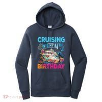 Cruising Into My 4th Birthday Trip Cruise Birthday Vacation Women's Hoodie thumb 0