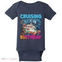 Cruising Into My 4th Birthday Trip Cruise Birthday Vacation Baby Bodysuit thumb 0