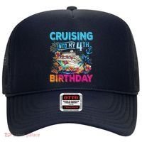 Cruising Into My 4th Birthday Trip Cruise Birthday Vacation Hat thumb 0