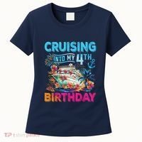 Cruising Into My 4th Birthday Trip Cruise Birthday Vacation Women's T-Shirt thumb 0