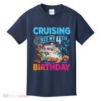 Cruising Into My 4th Birthday Trip Cruise Birthday Vacation Kids T-Shirt thumb 0