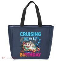 Cruising Into My 4th Birthday Trip Cruise Birthday Vacation Tote Bag thumb 0