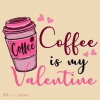 Coffee Is My Valentine Cute Coffee Lover Tote Bag thumb 4