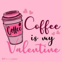 Coffee Is My Valentine Cute Coffee Lover Coaster thumb 2