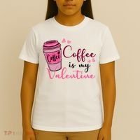 Coffee Is My Valentine Cute Coffee Lover T-Shirt thumb 4