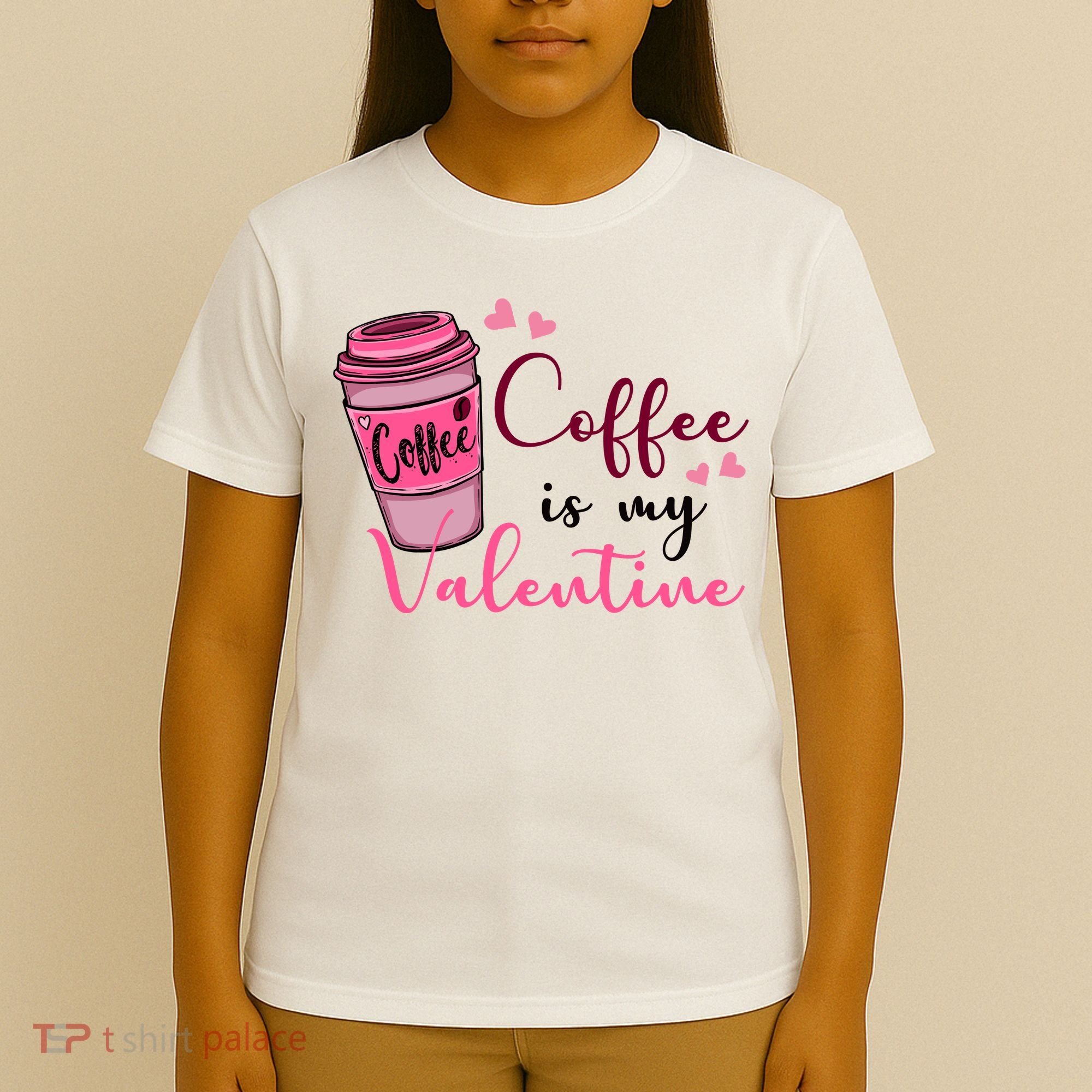 Coffee Is My Valentine Cute Coffee Lover T-Shirt