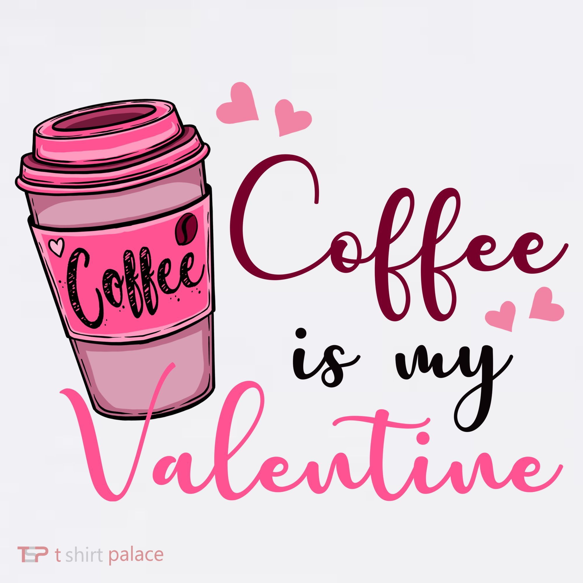 Coffee Is My Valentine Cute Coffee Lover Kids Long Sleeve Shirt