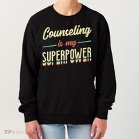Counseling Is My Superpower School Counselor Gift Women's Sweatshirt thumb 0