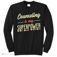 Counseling Is My Superpower School Counselor Gift Sweatshirt thumb 0