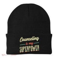 Counseling Is My Superpower School Counselor Gift Beanie thumb 0