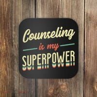 Counseling Is My Superpower School Counselor Gift Coaster thumb 0