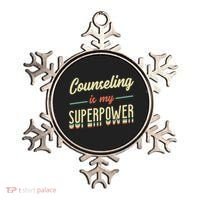 Counseling Is My Superpower School Counselor Gift Ornament thumb 0