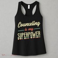 Counseling Is My Superpower School Counselor Gift Women's Tank Top thumb 3