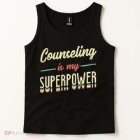 Counseling Is My Superpower School Counselor Gift Tank Top thumb 2