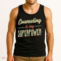 Counseling Is My Superpower School Counselor Gift Tank Top thumb 3