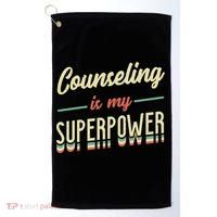 Counseling Is My Superpower School Counselor Gift Golf Towel thumb 0
