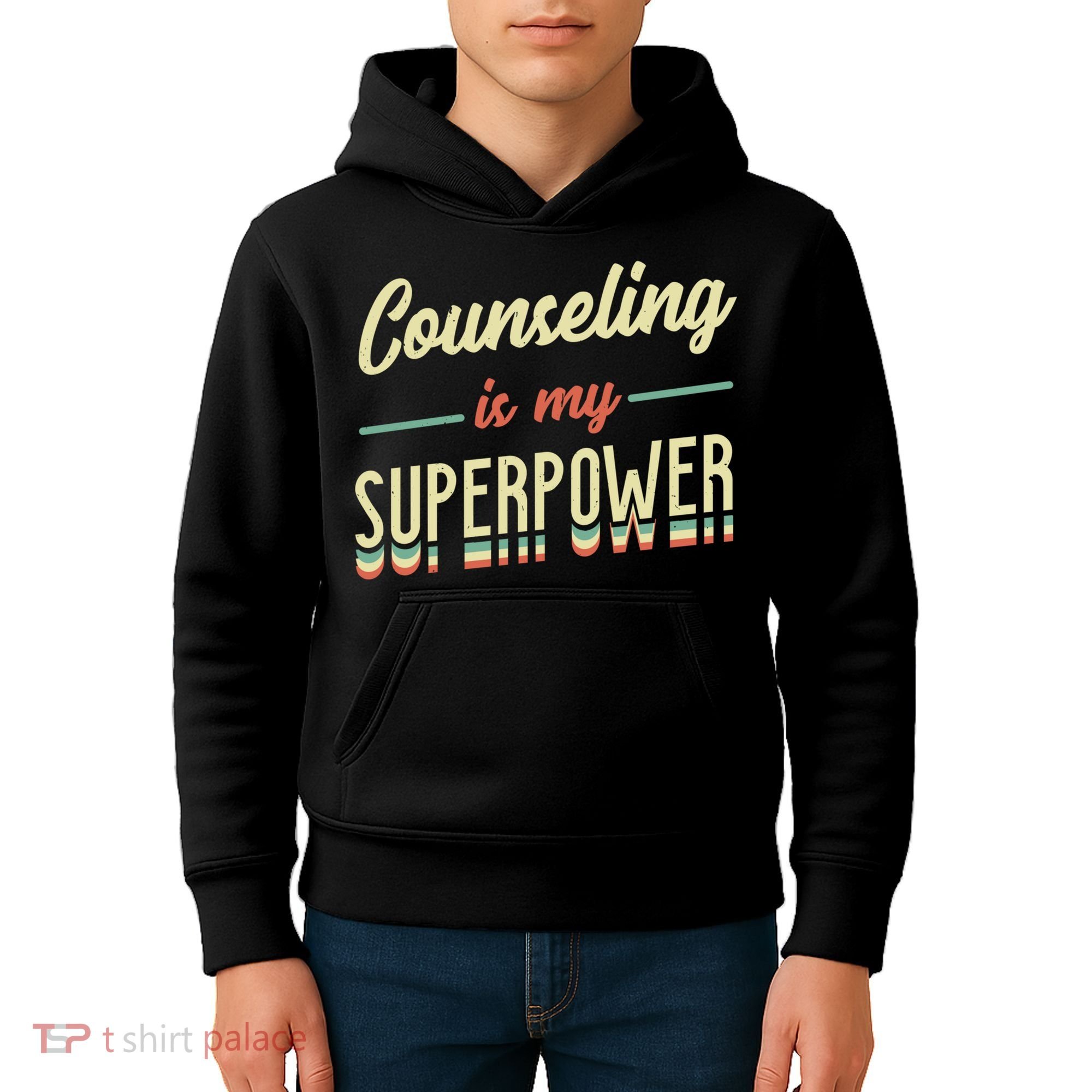 Counseling Is My Superpower School Counselor Gift Kids Hoodie