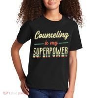 Counseling Is My Superpower School Counselor Gift Kids T-Shirt thumb 2