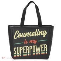 Counseling Is My Superpower School Counselor Gift Tote Bag thumb 0