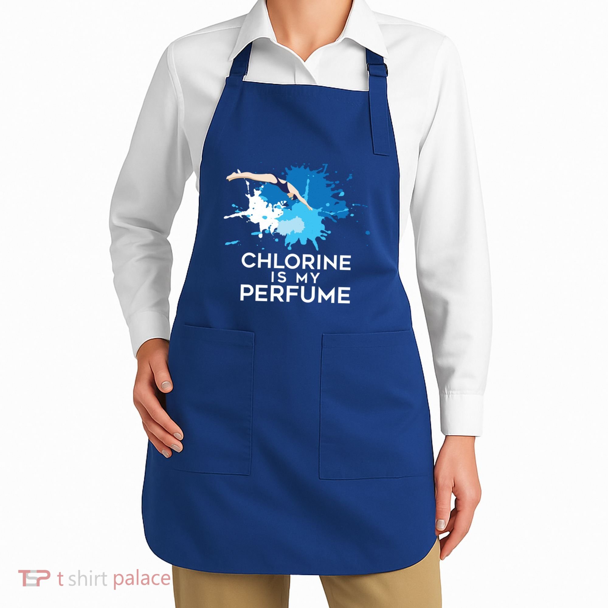 Chlorine Is My Perfume Swimming Great Gift Apron