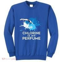 Chlorine Is My Perfume Swimming Great Gift Sweatshirt thumb 0