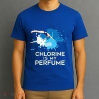 Chlorine Is My Perfume Swimming Great Gift T-Shirt thumb 3