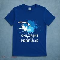 Chlorine Is My Perfume Swimming Great Gift T-Shirt thumb 5