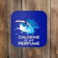 Chlorine Is My Perfume Swimming Great Gift Coaster thumb 0