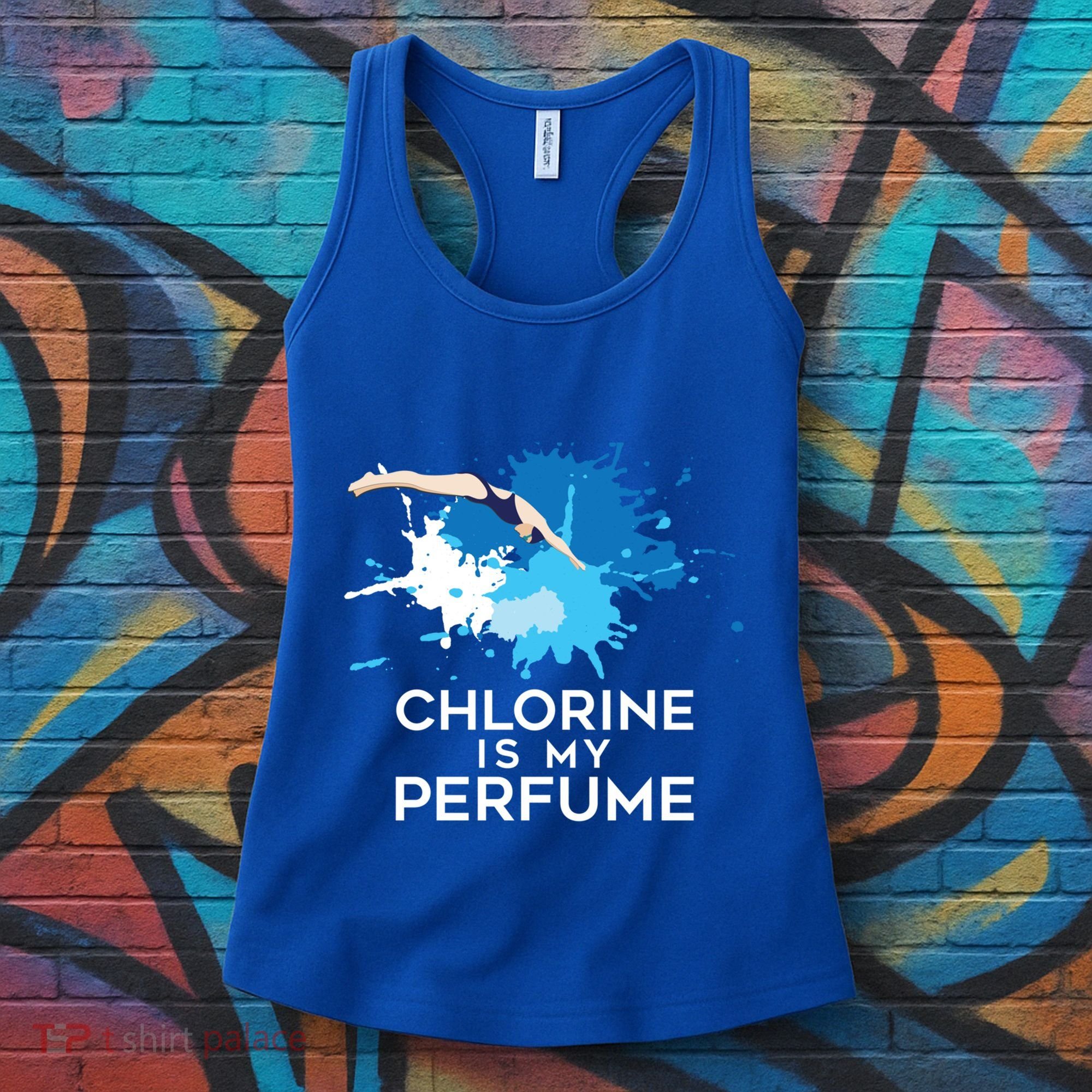 Chlorine Is My Perfume Swimming Great Gift Women's Tank Top