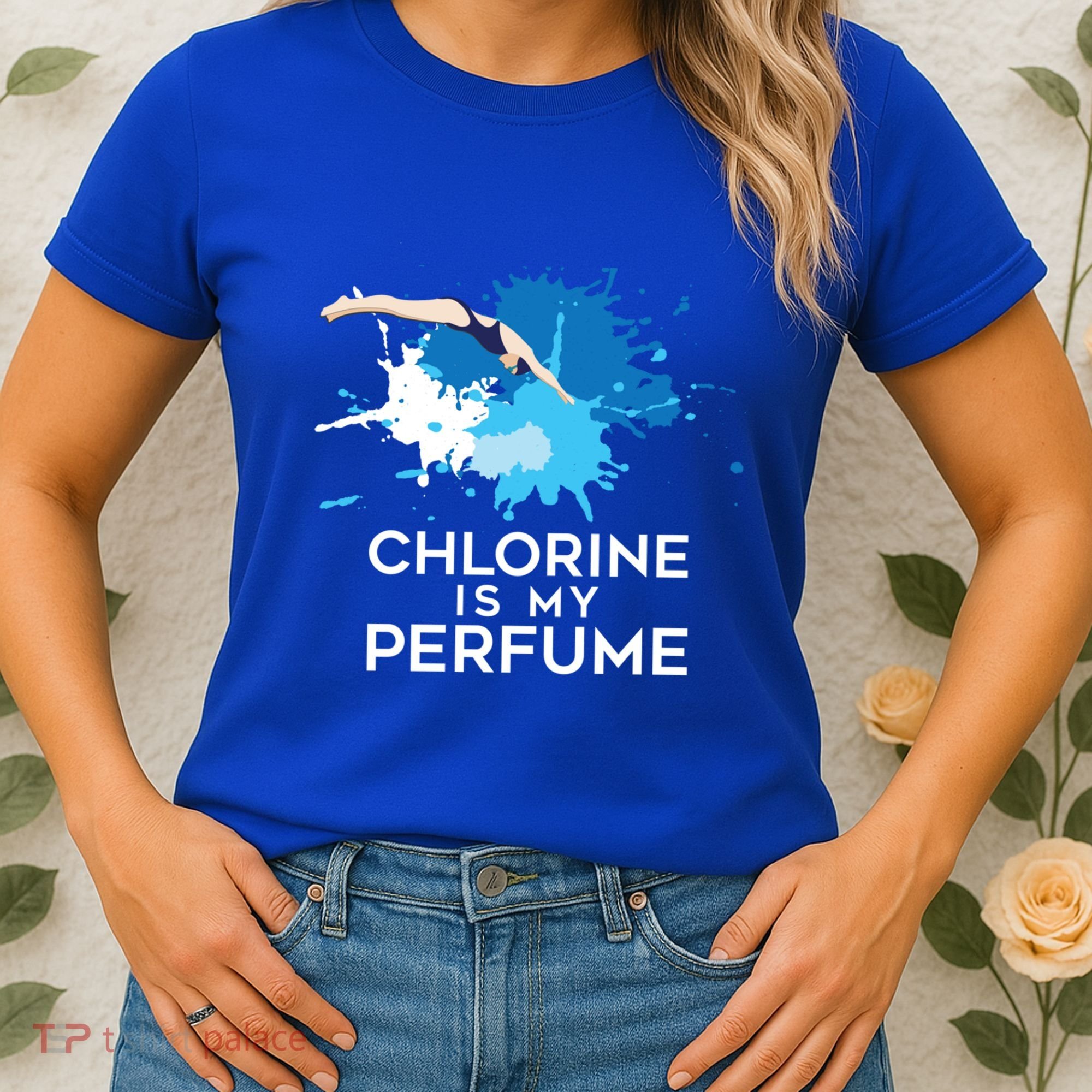 Chlorine Is My Perfume Swimming Great Gift Women's T-Shirt