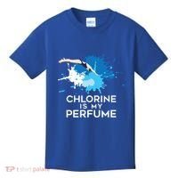 Chlorine Is My Perfume Swimming Great Gift Kids T-Shirt thumb 0