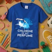 Chlorine Is My Perfume Swimming Great Gift Kids T-Shirt thumb 3