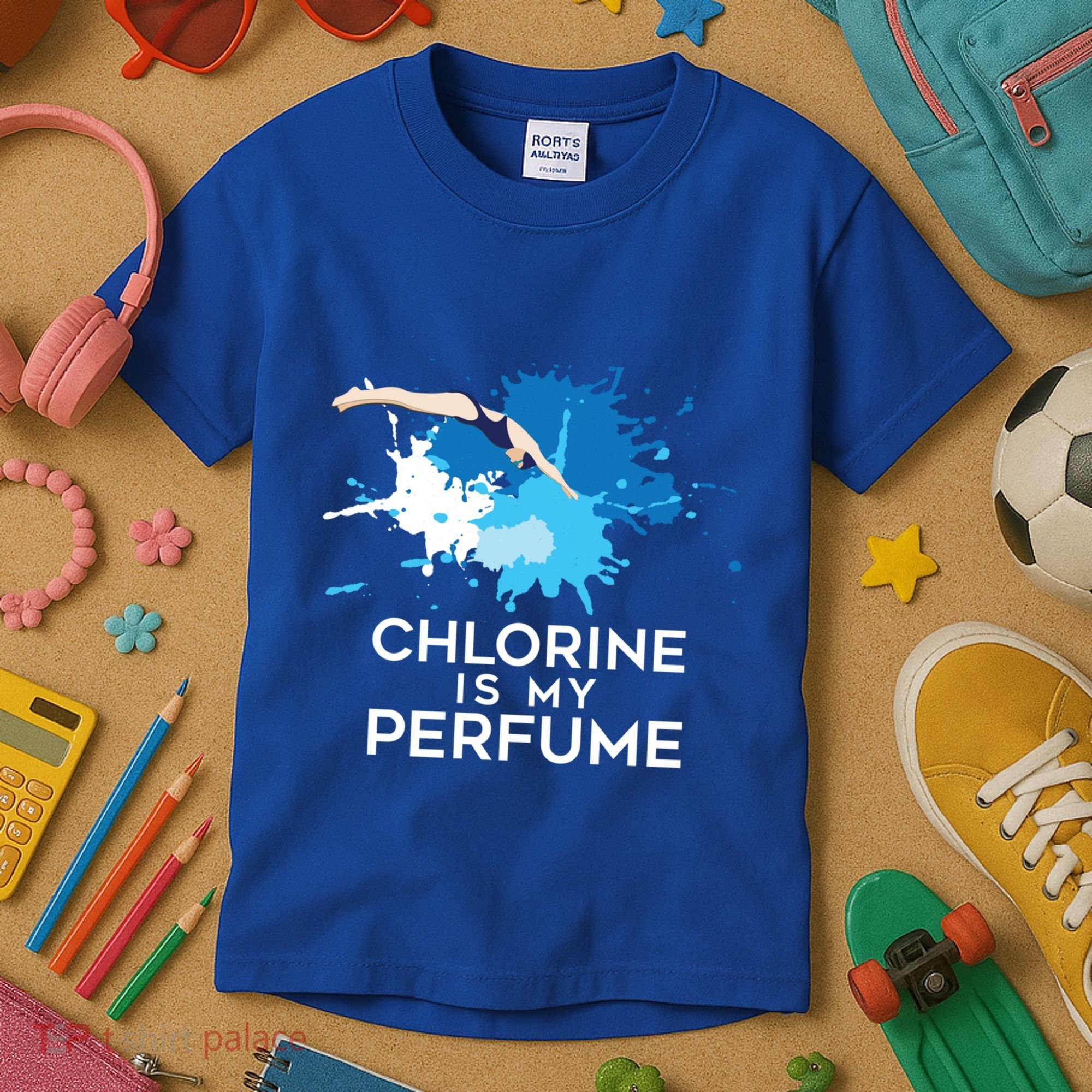 Chlorine Is My Perfume Swimming Great Gift Kids T-Shirt