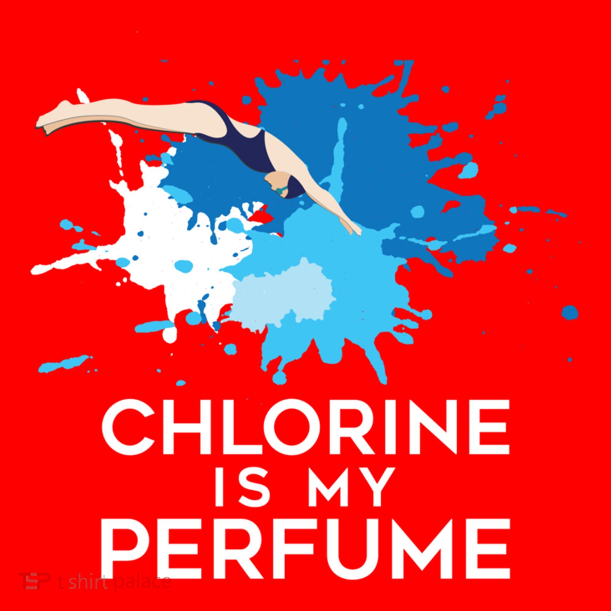 Chlorine Is My Perfume Swimming Great Gift Santa Hat