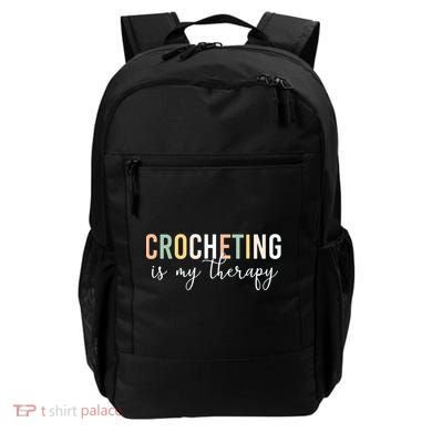 Crocheting Is My Therapy Backpack