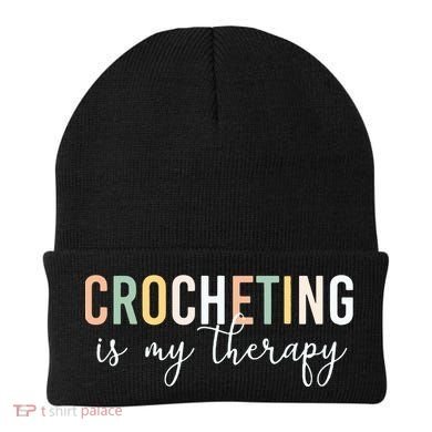 Crocheting Is My Therapy Beanie