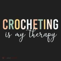 Crocheting Is My Therapy Beanie thumb 2