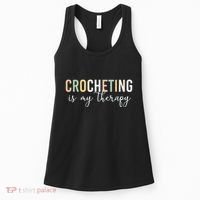 Crocheting Is My Therapy Women's Tank Top thumb 0