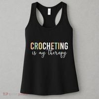 Crocheting Is My Therapy Women's Tank Top thumb 3